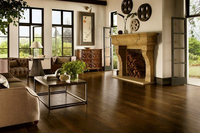 Example of a transitional home design design in Orange County