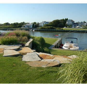 Natural Stone with Garden Plantings