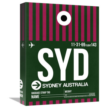 "SYD Sydney Luggage Tag 2" Fine Art Print