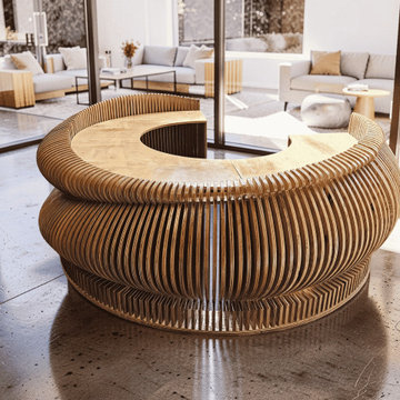 Circle Reception Desk