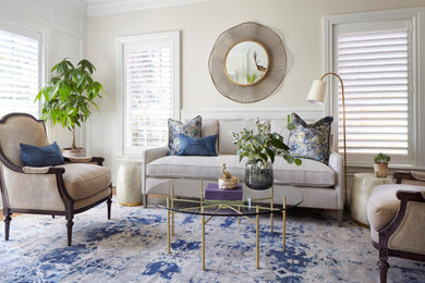 Living room - transitional living room idea in Denver