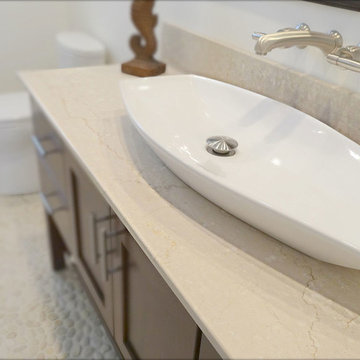 Vanity with a Velvety Finish
