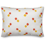 DDCG - Polka Dots in Red and Yellow  Throw Pillow - Bring some whimsical personality and character to your space with this folk-inspired decorative lumbar throw pillow. This patterned lumbar pillow makes the perfect accent piece because it can be mixed and matched with other pillows to create an eclectic, exciting style. Designed in the United States, this product makes a functional and fun accent piece for your home. The result is a beautiful design you're sure to love.
