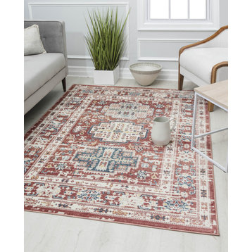 Rugs America Gallagher Prussian Vintage Area Rug, 2'6"x8'