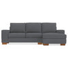 Apt2B Melrose Reversible Chaise Sofa, Rhino