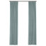 Muted Aqua Linen Curtain, Single Panel, Ring Top