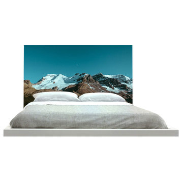 "Partial Snowcapped Mountains" Headboard