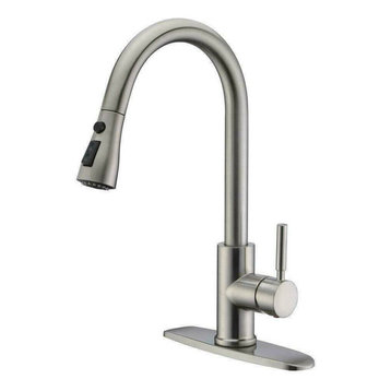 Kitchen Pull-Out Faucet With Plate