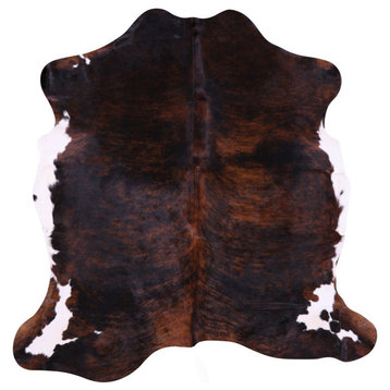 Organic Natural Hair-On Cowhide Area Rug 5' 10" X 6' 6" C1968