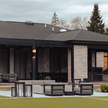 Rogers Residence - Bloomfield Hills, MI: StruXure Louvered Pergola & MagnaTrack