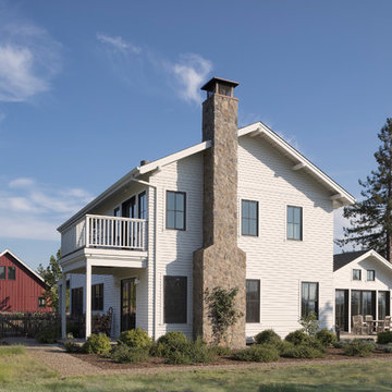 Two Belles Napa Family Compound- Farmhouse, old stone building, red barn