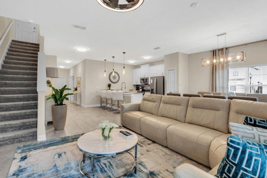 Home design - contemporary home design idea in Miami