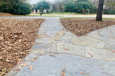 This is an example of a stone walkway in Houston.