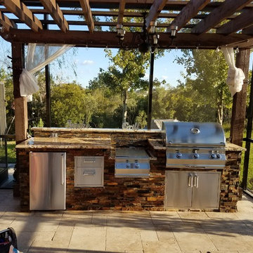 Stone Outdoor Kitchen Wesley Chapel