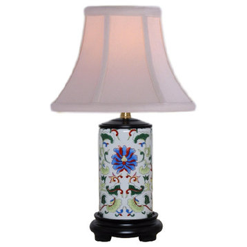 Porcelain Cylinder Table Lamp