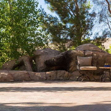 Artifical Rock Fireplace