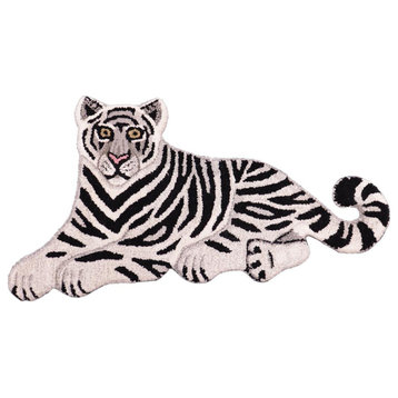Decorate Wild Bengal Baby Tiger Animal Design Area Rug - 1'8'' x 2'10''