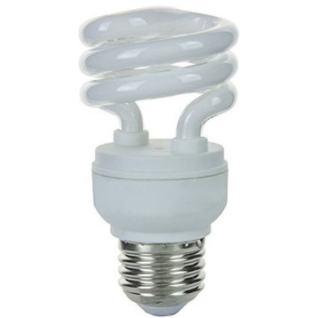 Sunlite Sms9/41K 9 Watt T2 Spiral Lamp Medium, E26, Base Cool White