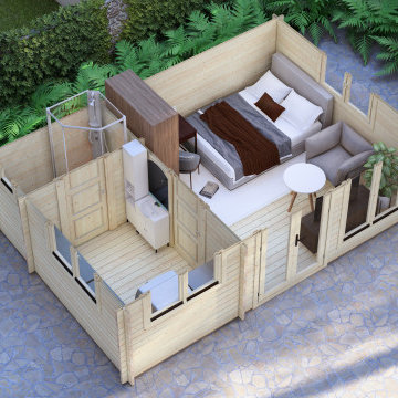 1 Bedroom Log Cabins