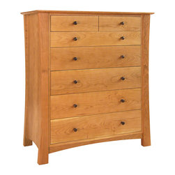 Andrews Natural Cherry 6/7 Drawer Chest - Dressers