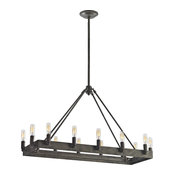 Lewisburg 14 Light Chandelier - Malted Rust
