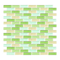 Glass Mosaic | Honeydew Brick - Tile