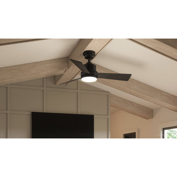 Luxury Modern Ceiling Fan, Midnight Black, UHP9220, Capitola Collection