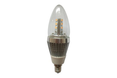5W E12 6-Pack LED candle bulbs for crystal chandeliers candelabra base bulb
