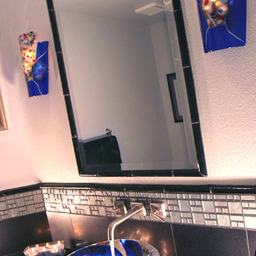 Sink and Counter top - Underlit Glass for Guest Bath