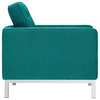 Teal Loft Upholstered Fabric Armchair