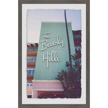 "Beverly Hills Hotel" Framed Painting Print, 12"x18"
