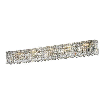 Cascade 10 Vanity Light In Chrome With Clear Crystal