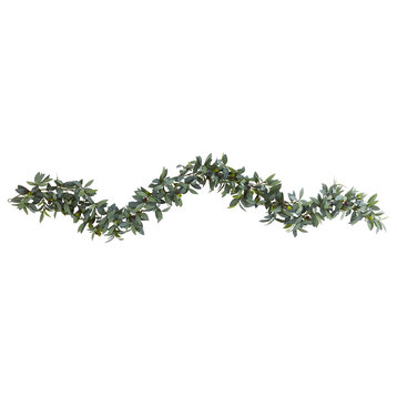 6.5' Olive Artificial Garland