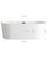 Tisbury Oval Freestanding Bathtub, White Acrylic, 67"