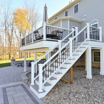 Two Story Covered Deck - Photos & Ideas | Houzz