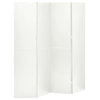 Vidaxl 4-Panel Room Divider White 63"x70.9" Steel