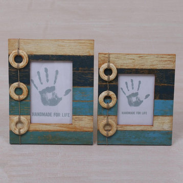 Floating Memories Wood Photo Frames, 4x6 and 3x5