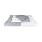 Yoshii - Two Tone Chambray, Gray and White, Bath Towel