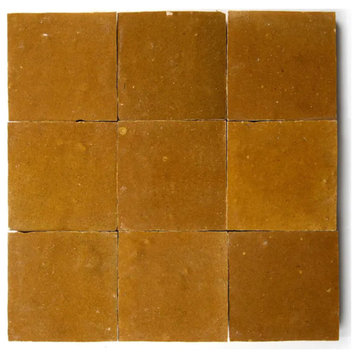 Moroccan Zellige Mosaic 4''x4'' in Caramel