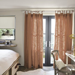 Smith and Noble Tie Top Drapery - Curtains