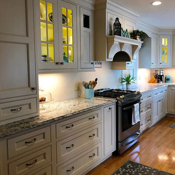 Country Style Kitchen- Teal Island