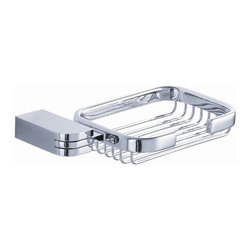 Bathroom Fresca Solido Soap Basket - Chrome FAC1309 - Bathroom Accessories