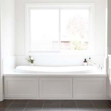 New, contemporary master bath in Lafayette, CA