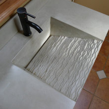 Integral concrete sinks