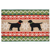 Nordic Dogs Neutral Rug, 20" x 30"