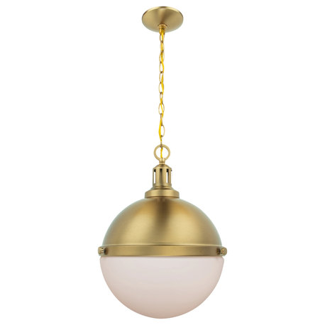 Luxury Modern Farmhouse Pendant, Brushed Gold, ULB2003