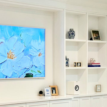 Custom Living Room Built-In Cabinets with Display Shelving - Jacksonville, FL