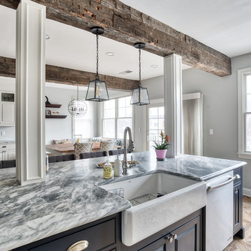Barn Beams & Blueberry beaded inset - a winning combination