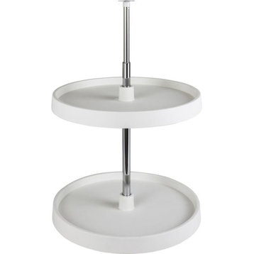 Hardware Resources PLSR218 18 Inch Full Circle Lazy Susan Two - White