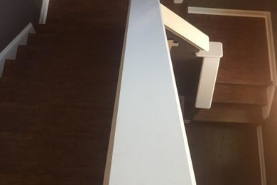 Inspiration for a small modern home design remodel in Raleigh